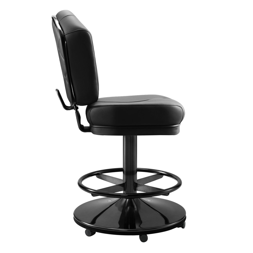 Lusso_gaming stool_high roller wheel base-2